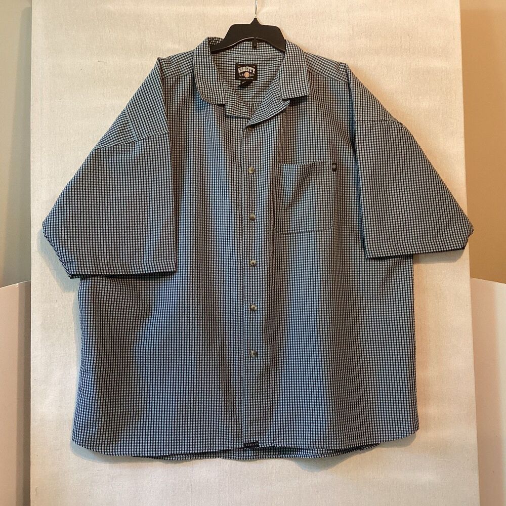 varcity by no joke mens shirt plaid seersucker xxl